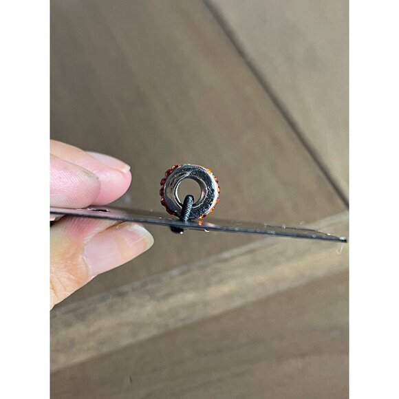 NFL Buccaneers Sterling Charm Bracelet Bead, Red, Crystal, Football - Picture 6 of 9